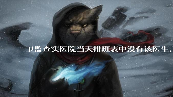 卫监查实医院当天排班表中没有该医生，但是在封存的医院住院病历中却有“上级医师查房记录”是病历造***吗？